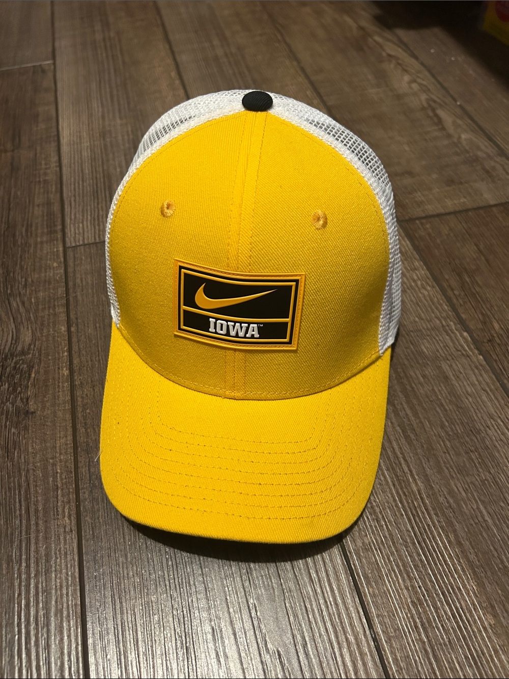 Nike Yellow & White Iowa Trucker Cap